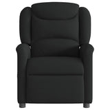 Fauteuil de massage inclinable électrique Noir Tissu