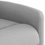 Fauteuil de massage inclinable électrique gris nuage tissu