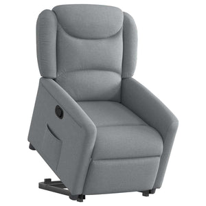 Fauteuil inclinable Gris clair Tissu