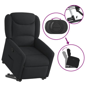 Fauteuil inclinable noir tissu