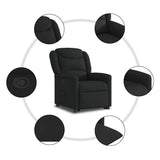 Fauteuil inclinable noir tissu