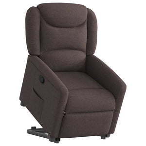 Fauteuil inclinable marron foncé tissu