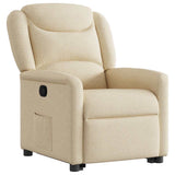 Fauteuil inclinable Crème Tissu