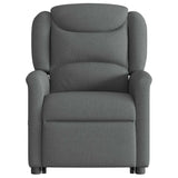 Fauteuil de massage inclinable Gris foncé Tissu