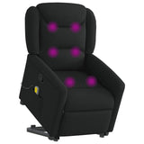 Fauteuil de massage inclinable Noir Tissu