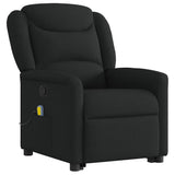 Fauteuil de massage inclinable Noir Tissu