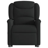 Fauteuil de massage inclinable Noir Tissu