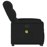 Fauteuil de massage inclinable Noir Tissu