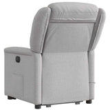 Fauteuil de massage inclinable gris nuage tissu