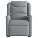 Fauteuil inclinable électrique gris clair tissu