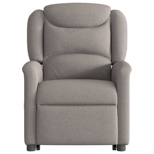 Fauteuil inclinable électrique taupe tissu