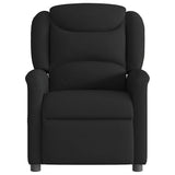 Fauteuil inclinable de massage électrique Noir Tissu