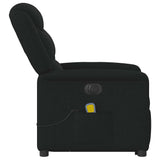 Fauteuil inclinable de massage électrique Noir Tissu