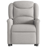 Fauteuil inclinable de massage électrique gris nuage tissu