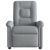Fauteuil inclinable électrique Gris clair Tissu