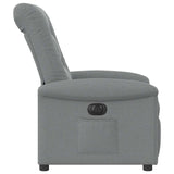 Fauteuil inclinable électrique Gris clair Tissu