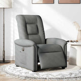 Fauteuil inclinable électrique Gris foncé Tissu