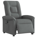 Fauteuil inclinable électrique Gris foncé Tissu