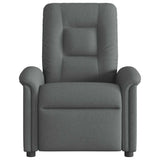 Fauteuil inclinable électrique Gris foncé Tissu