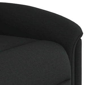 Fauteuil inclinable électrique Noir Tissu