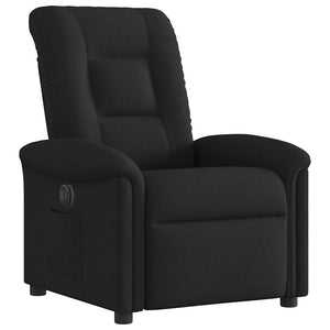 Fauteuil inclinable électrique Noir Tissu