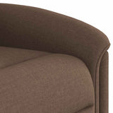 Fauteuil inclinable électrique Marron Tissu