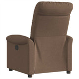Fauteuil inclinable électrique Marron Tissu