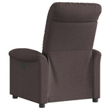 Fauteuil inclinable électrique Marron foncé Tissu