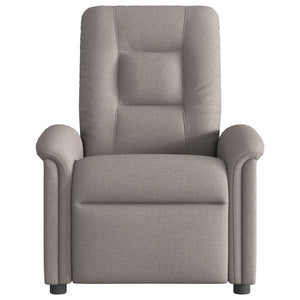 Fauteuil inclinable électrique Taupe Tissu