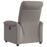Fauteuil inclinable électrique Taupe Tissu