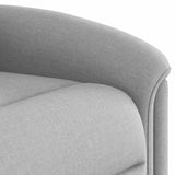 Fauteuil inclinable électrique gris nuage tissu