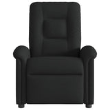 Fauteuil de massage inclinable électrique Noir Tissu