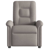 Fauteuil de massage inclinable électrique Taupe Tissu