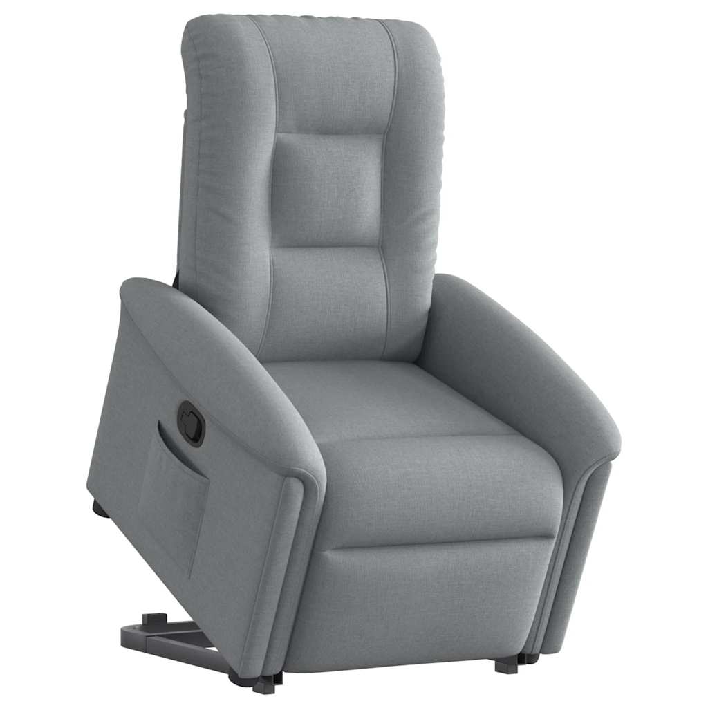 Fauteuil inclinable Gris clair Tissu