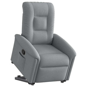 Fauteuil inclinable Gris clair Tissu