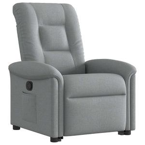 Fauteuil inclinable Gris clair Tissu