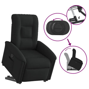 Fauteuil inclinable noir tissu