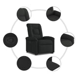 Fauteuil inclinable noir tissu