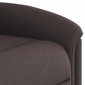 Fauteuil inclinable marron foncé tissu