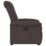 Fauteuil inclinable marron foncé tissu