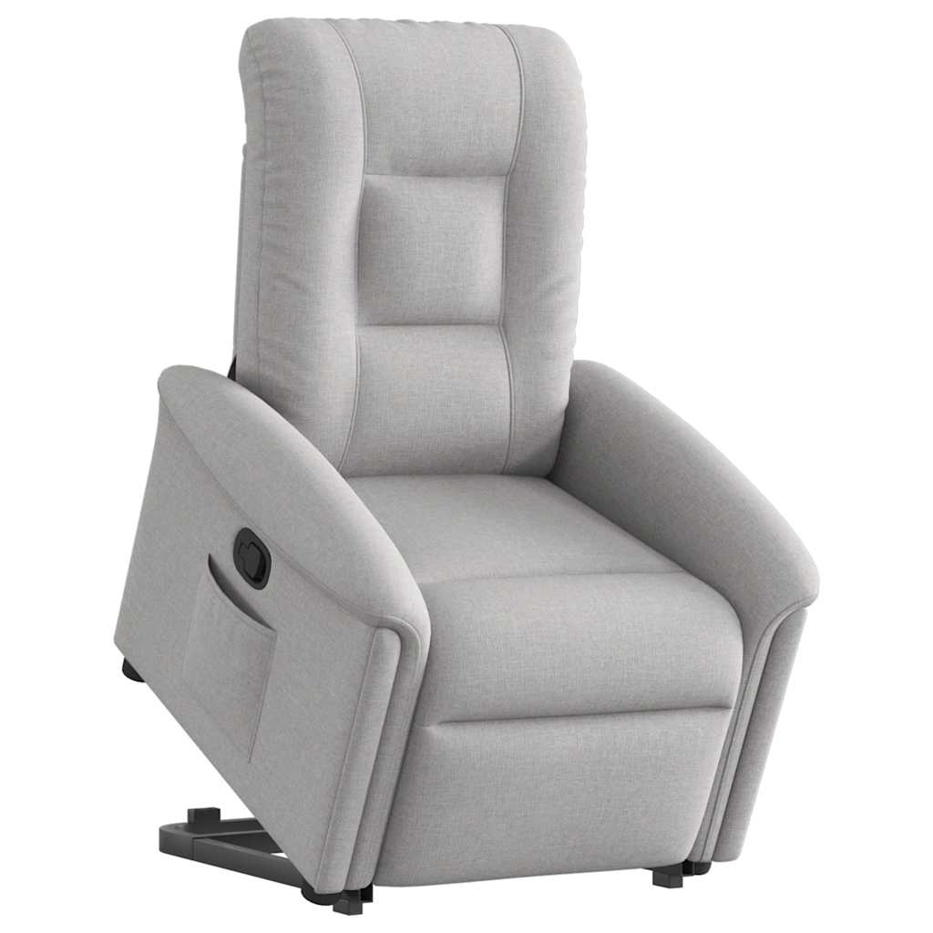 Fauteuil inclinable gris nuage tissu