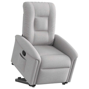 Fauteuil inclinable gris nuage tissu