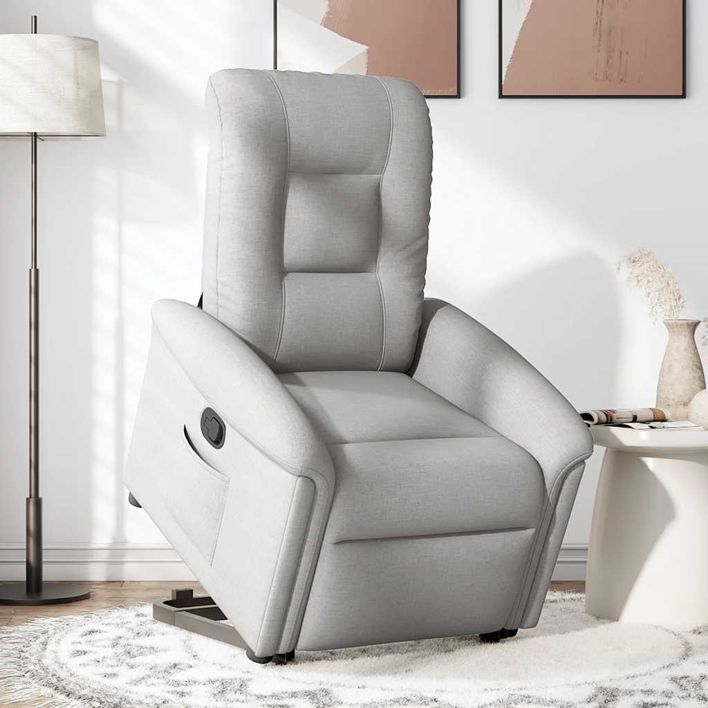 Fauteuil inclinable gris nuage tissu