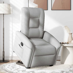 Fauteuil inclinable gris nuage tissu