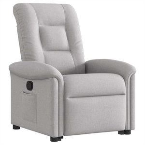 Fauteuil inclinable gris nuage tissu
