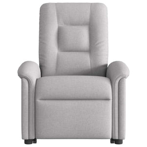 Fauteuil inclinable gris nuage tissu