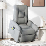 Fauteuil de massage inclinable Gris clair Tissu