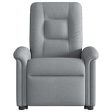 Fauteuil de massage inclinable Gris clair Tissu