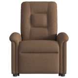Fauteuil de massage inclinable Marron Tissu