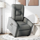 Fauteuil inclinable électrique gris foncé tissu
